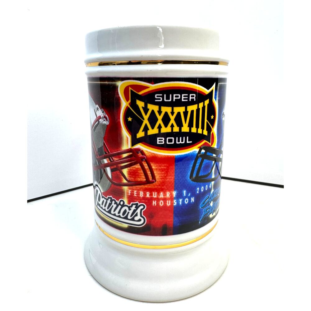 New England Patriots Super Bowl 38 Champions Mug 28 Ounces
